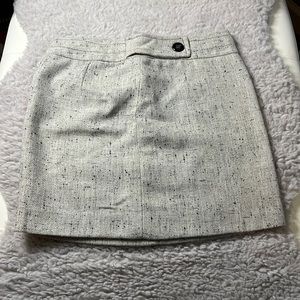 Grey with Small Black Dots Limited Mini Skirt
